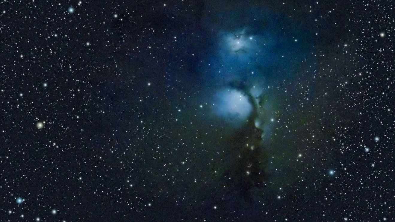 The reflection nebula M78 in 
the constellation of Orion. Horst Ziegler / CCD Guide