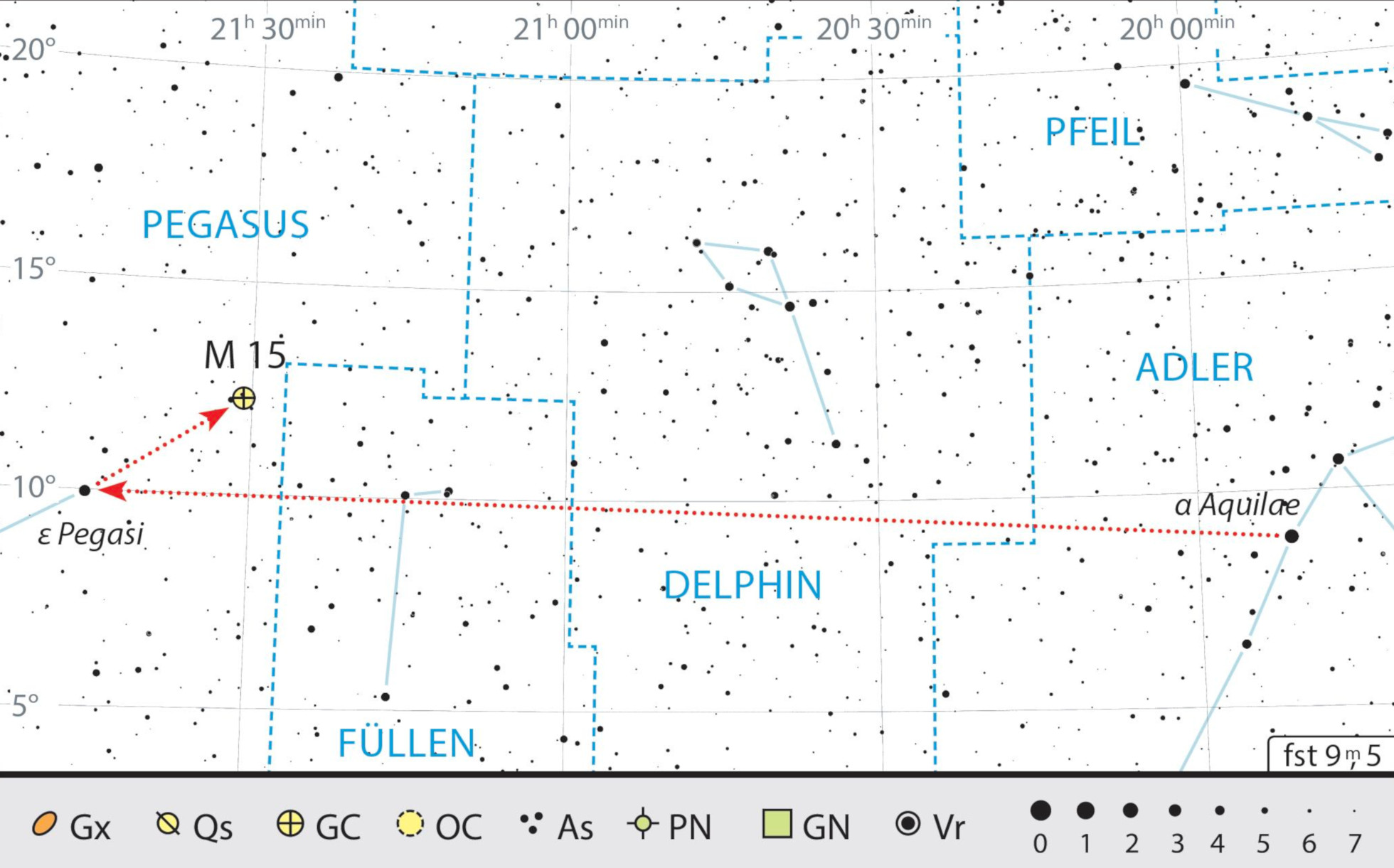 Finding chart for M15. J. Scholten