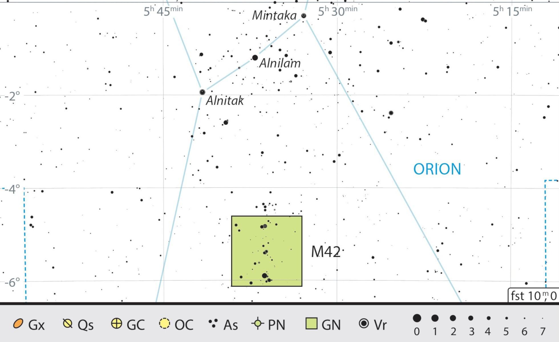 Orion Nebula M42 in the constellation of Orion. J. Scholten