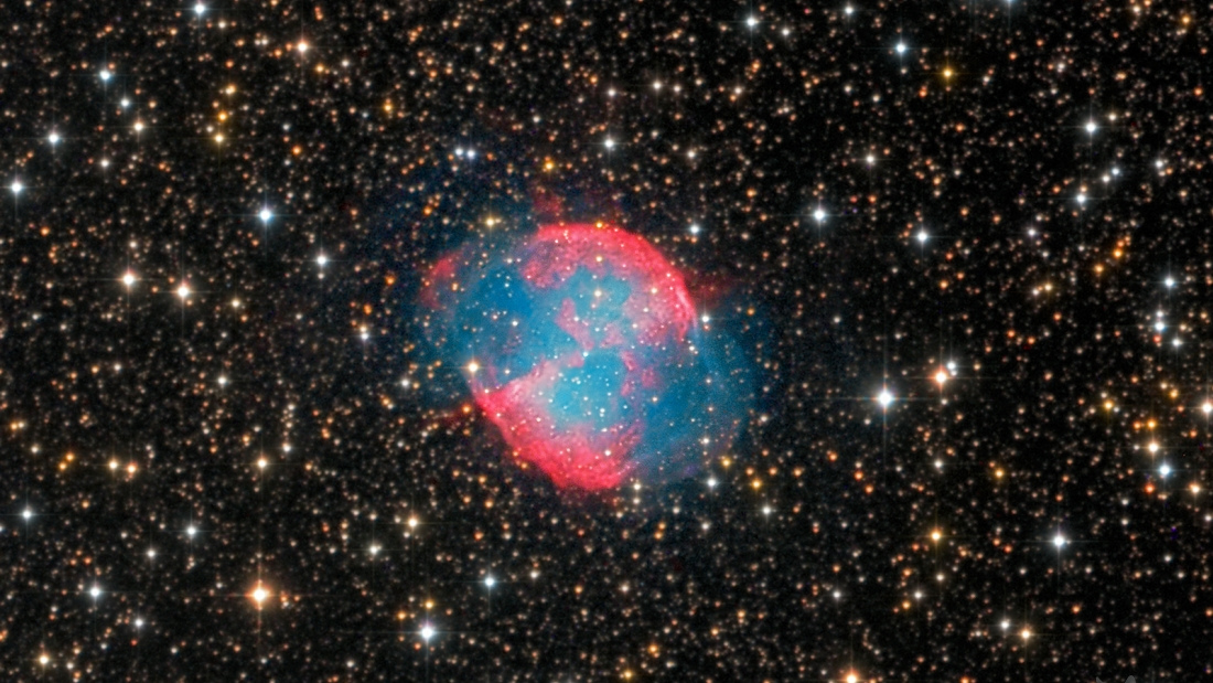 The Dumbbell Nebula, photo: Carlos Malagón