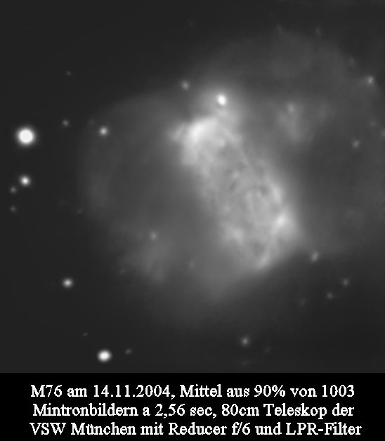 5. M 76 - Der Planetarische Schmetterling am Himmel