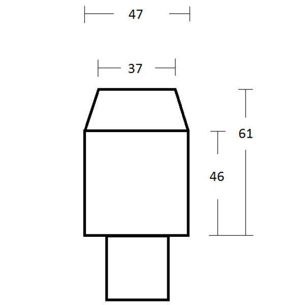 Omegon 2'' projectieadapter met T2-aansluiting