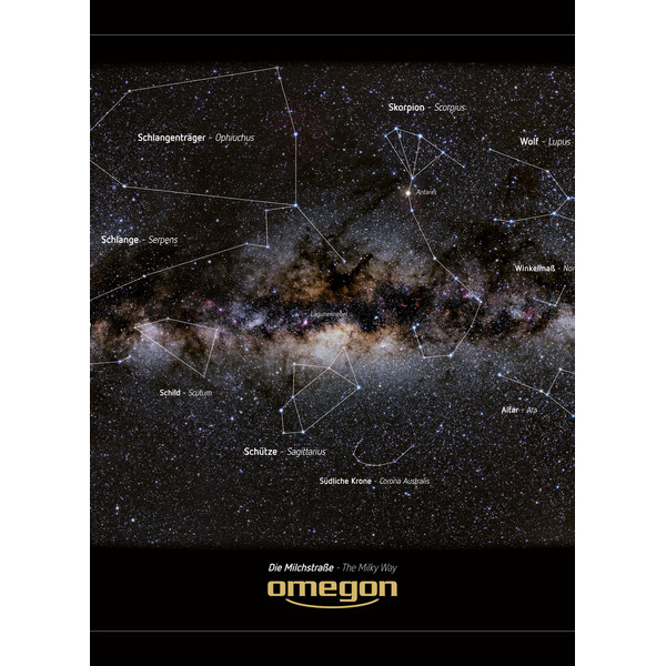 Omegon Póster panorámico de la Vía Láctea