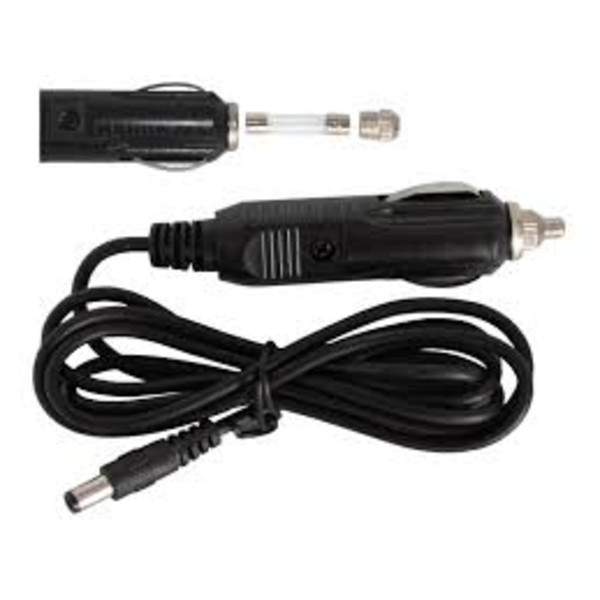 Omegon Cable para recargar la batería con el encendedor del coche 12 V 3A, 3 metros de largo)