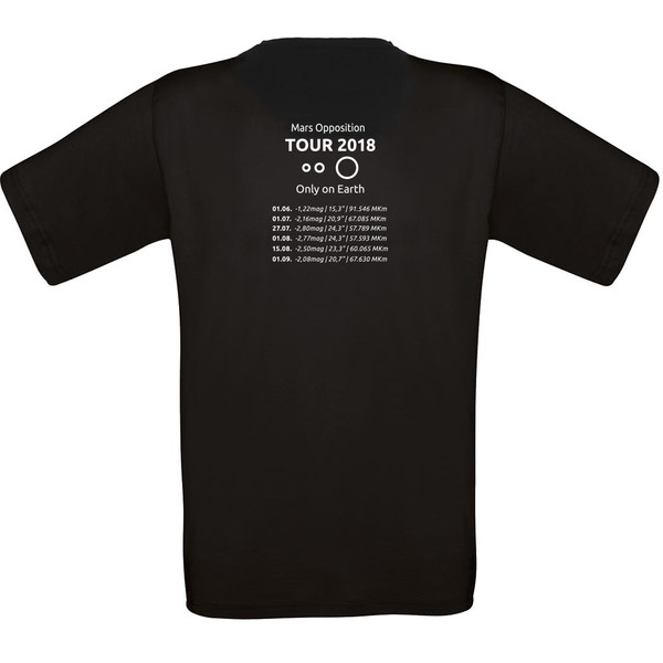 T-Shirt Mars Opposition 2018 - Storlek M svart