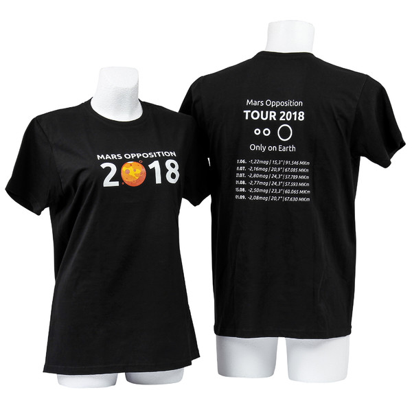T-Shirt Mars Opposition 2018 - Storlek M svart