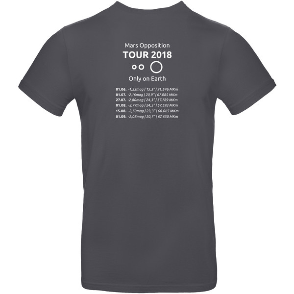 T-shirt Mars Opposition 2018 - Storlek XL grå