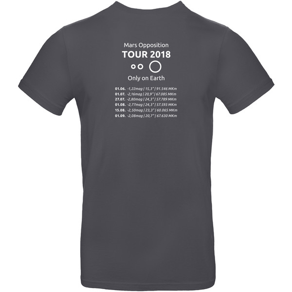 T-Shirt Mars Opposition 2018 - Storlek XL grå