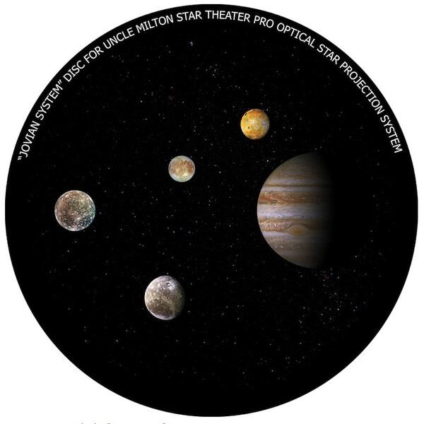 Omegon Dia voor de Star Theater Pro met motief 'Jupiterstelsel'