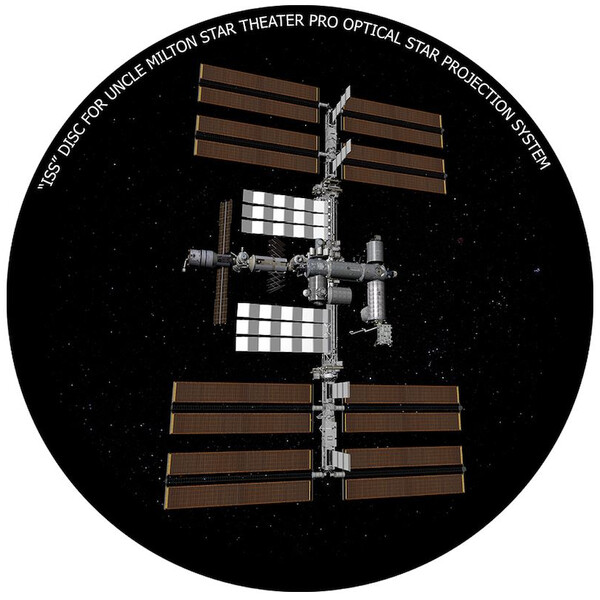 Omegon Diapositive pour l' Star Theater Pro avec motif ISS