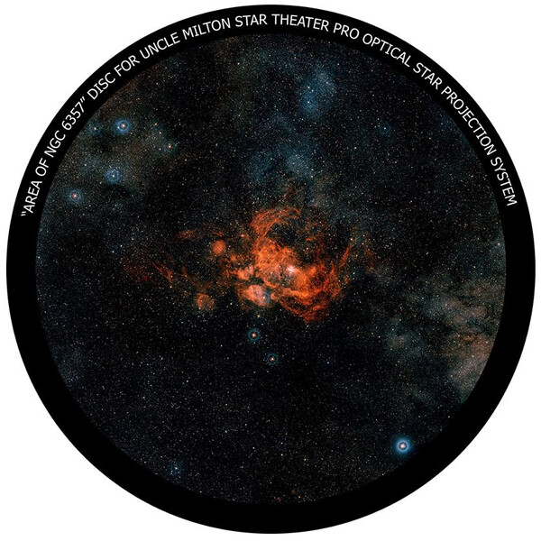 Omegon Disc for the Star Theatre Pro with NGC 6357 motif