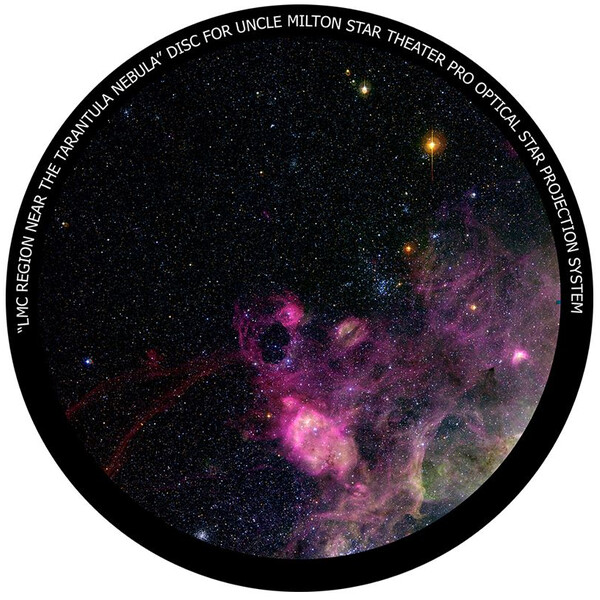 Omegon Slide för Star Theater Pro med motivet LMC Tarantula Nebula