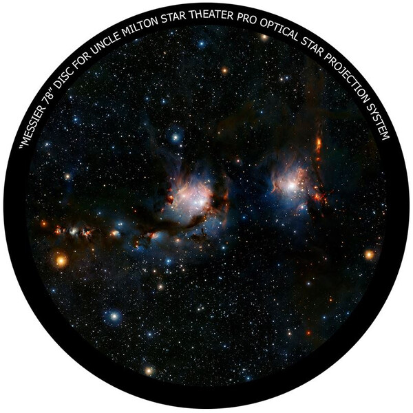 Omegon Disc for the Star Theatre Pro with Messier 78 motif