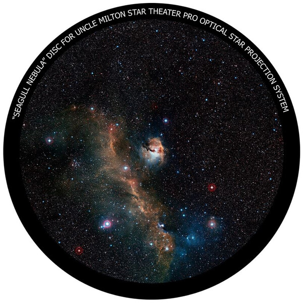 Omegon Diapositive pour l' Star Theater Pro avec motif galaxie du Moulinet