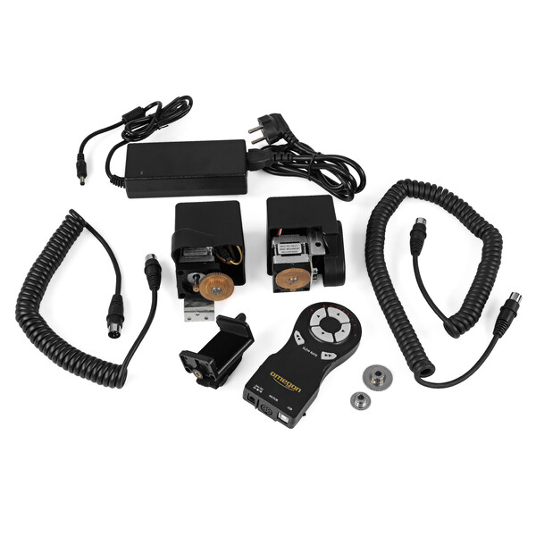 Omegon Montatura Kit EQ 500 X con motore per inseguimento e cannocchiale polare