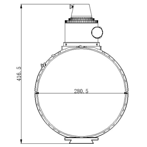 Omegon Telescópio Pro Astrograph N 200/640 OTA