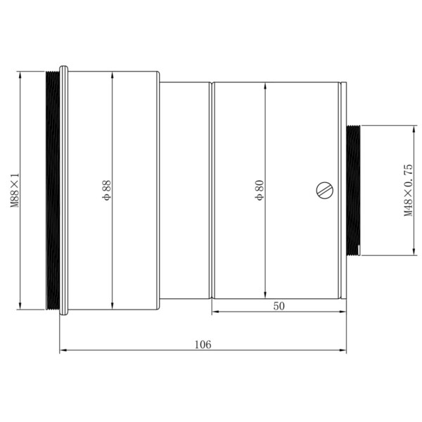 Omegon Refractor apocromático Pro APO AP 140/672 Triplet OTA