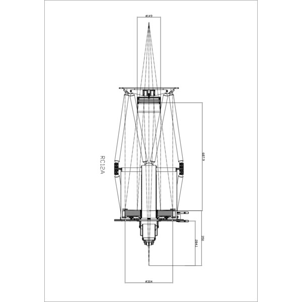 Omegon Hoofdspiegel 12'' F/8 Ritchey-Chrétien mirror set