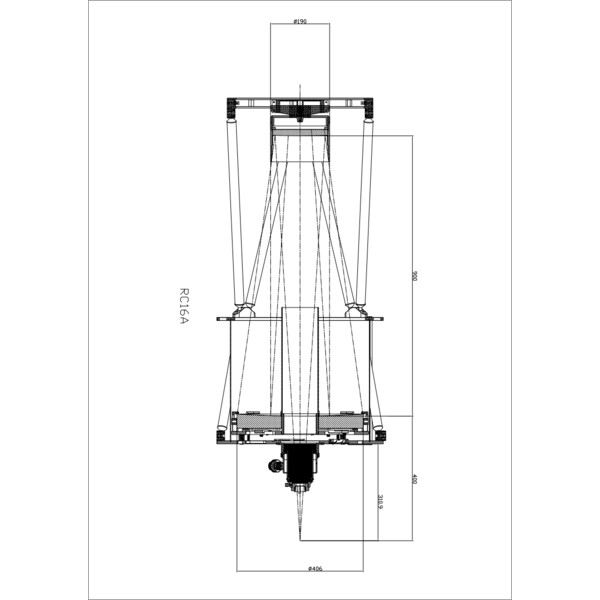 Omegon Kit miroirs pour Ritchey-Chrétien 16'' F/8