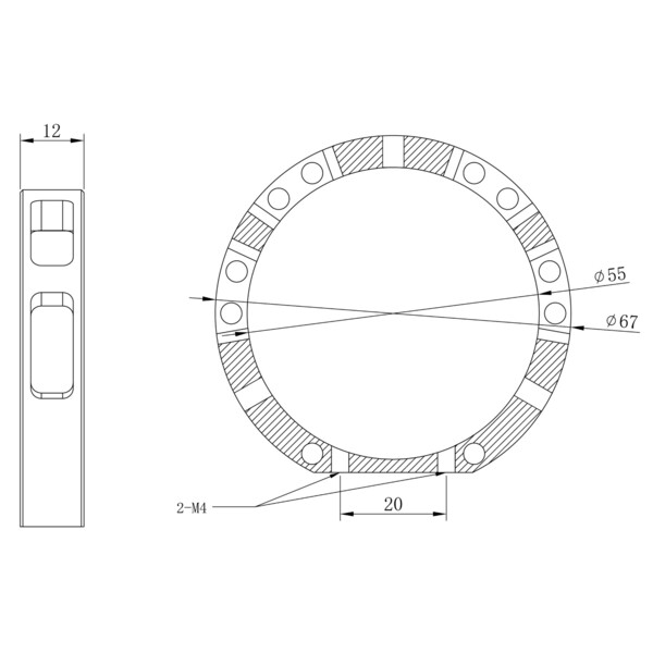 Omegon Guiding Rings for 40/180 APO