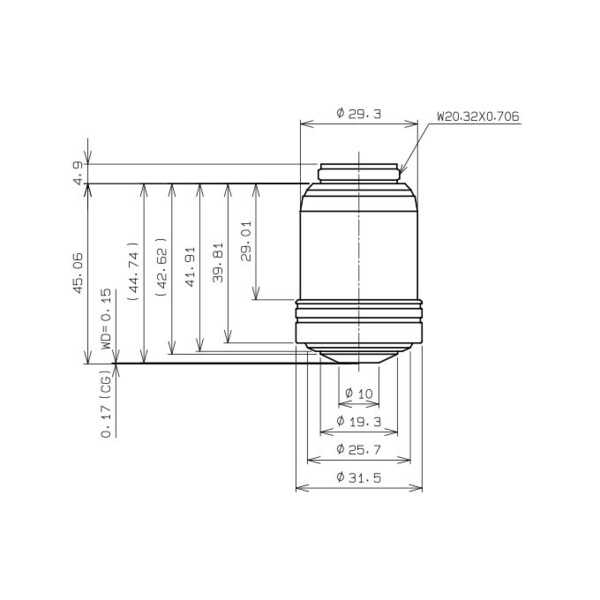 Evident Olympus Objektiv UPLXAPO60XO, 60x, plan, apochro