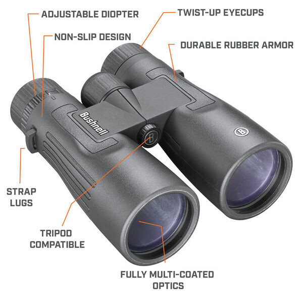 Bushnell Binoculars Legend 12x50 Dachkant, schwarz, FMC