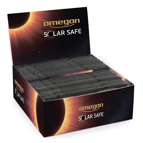 Omegon Óculos para eclipse solar Solar Safe em expositor com 50 unidades