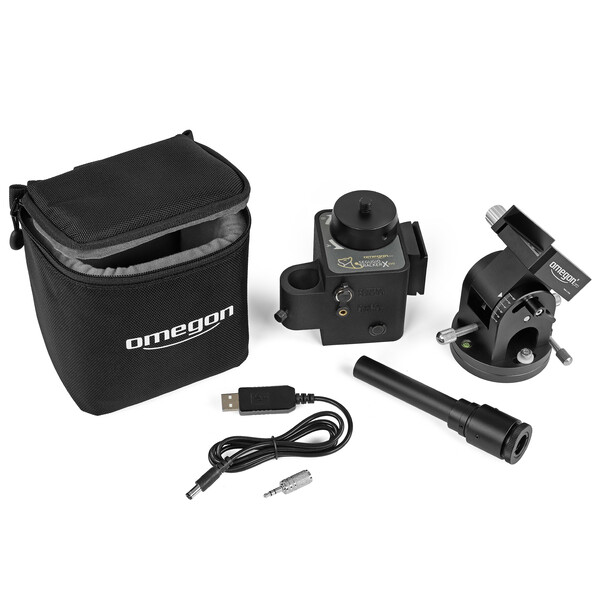 Omegon Montierung Segugio Tracker Set mit Deluxe Polhöhenwiege und Polsucher