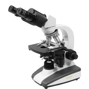 Omegon Set de microscopio Binoview de , 1000x, LED, accesorios de preparados, libro de microscopía