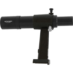 Omegon 6x30 finder scope, black - provides an upright, non-reversed image