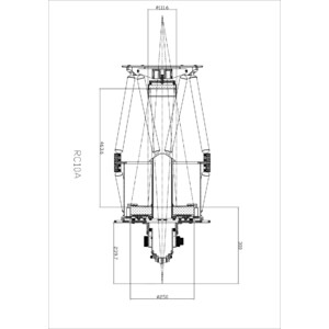 Omegon Kit miroirs pour Ritchey-Chrétien 10'' F/8