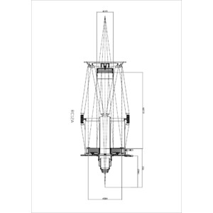 Miroir principal Omegon 12'' F/8 Ritchey-Chrétien Spiegel Set