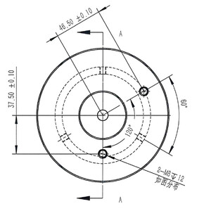Omegon Vixen-montageadapter 45 mm voor Pro-zuil