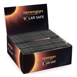 Omegon Zonsverduisteringsbril Sofi Solar Safe in display met 50 stuks
