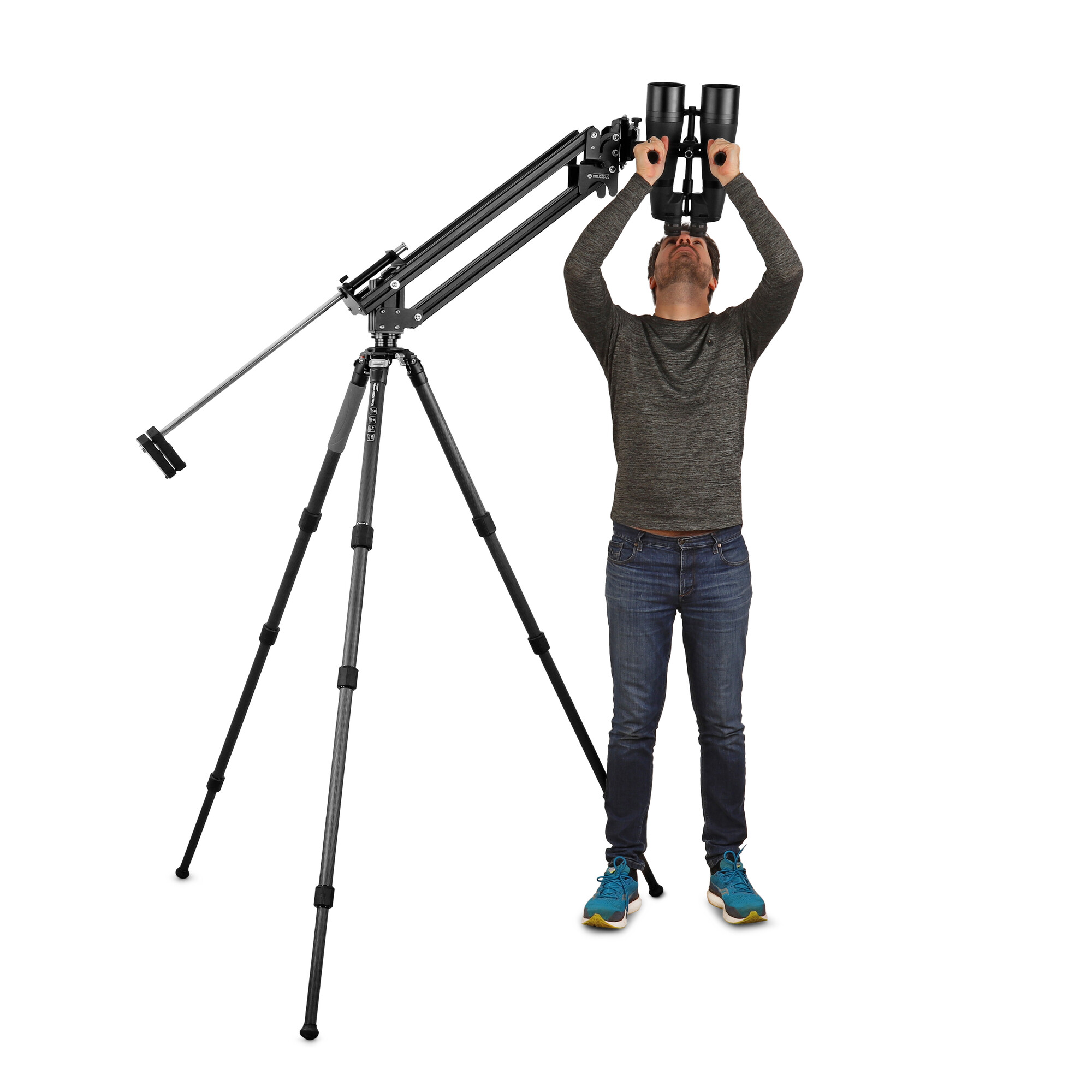 Omegon binocular mount with counterweight