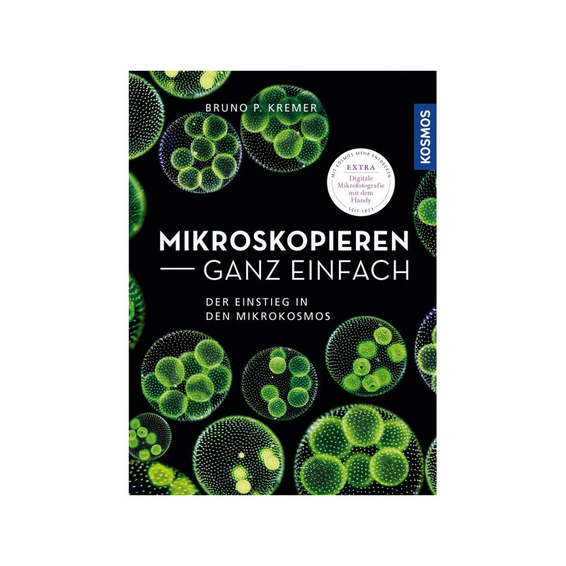 Omegon Kit microscope , Binoview, 1 000x, LED, accessoires de préparation, livre de microscopie (en allemand)