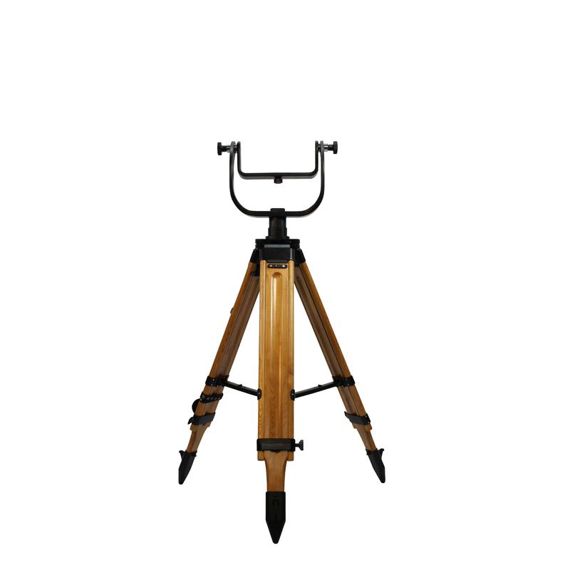 Omegon Holz-Dreibeinstativ mit Gabelstativkopf für Nightstar 20+40x100