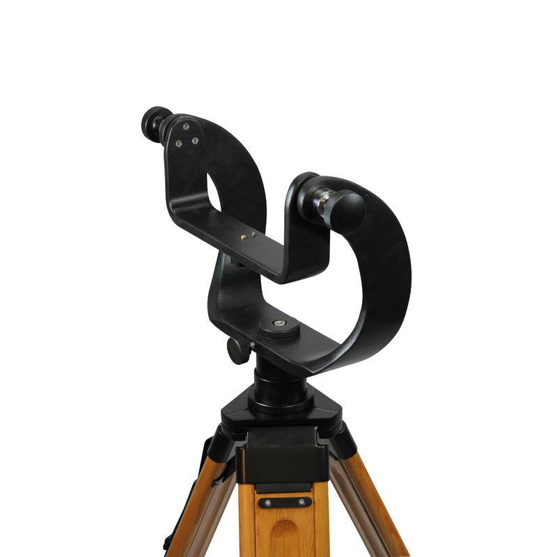 Omegon Holz-Dreibeinstativ mit Gabelstativkopf für Nightstar 20+40x100