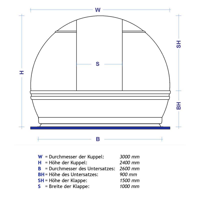 ScopeDome Sternwarten-Kuppel 3m Durchmesser V3