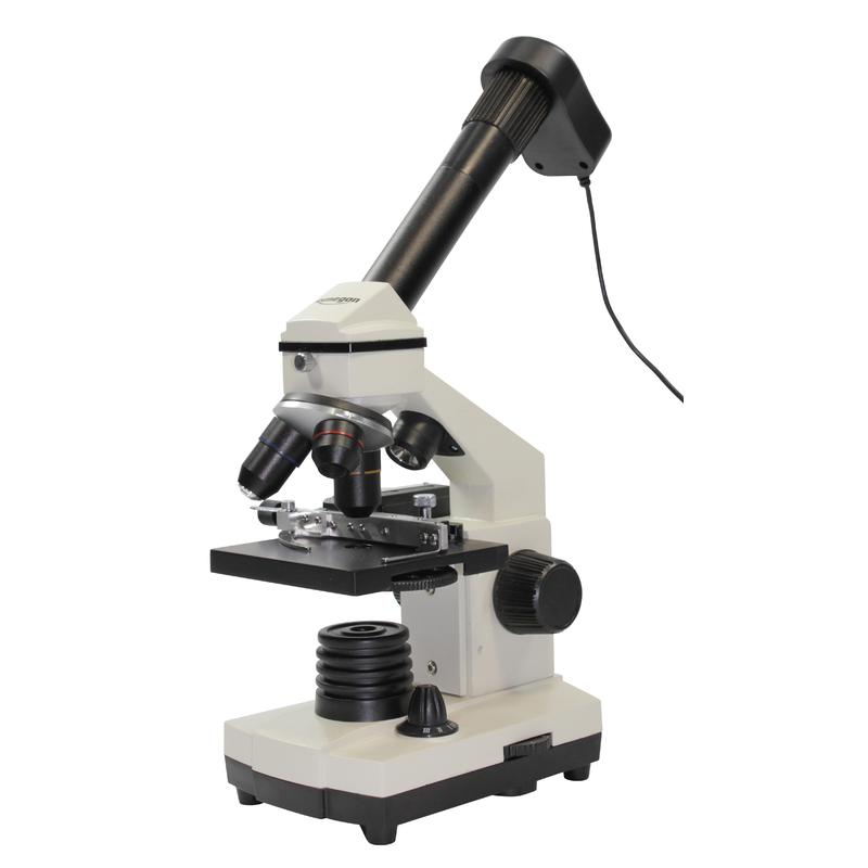 Microscope Omegon Kit de microscopie , MonoView 1 200x, caméra, ouvrage standard de microscopie (en allemand), équipement de préparation