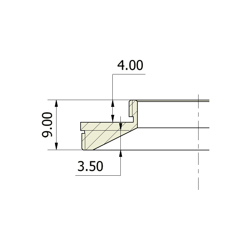 Omegon Adapter T2 hane till C-Mount hane