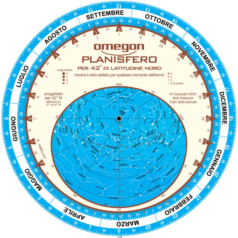 Omegon Star chart planisphere