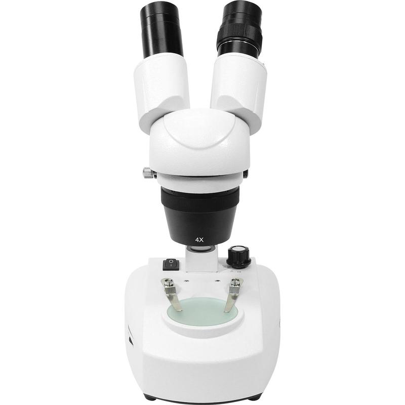 Omegon StereoView microscoop, opvallend en doorvallend licht, 80x, LED