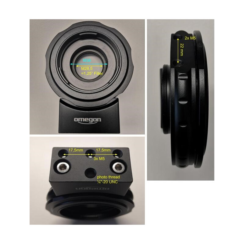 Omegon Adaptateur T2 pour Canon EOS - sans filetage photo