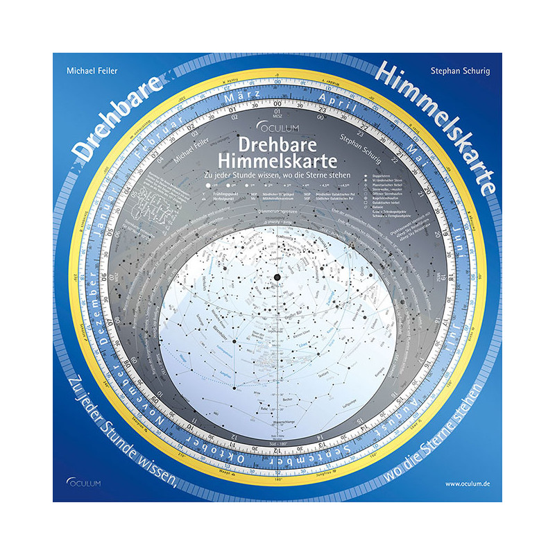 Oculum Verlag Sternkarte Drehbare Himmelskarte 29cm