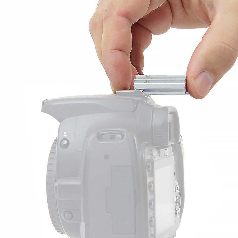 Omegon Chercheur point rouge avec adaptateur pour griffe de DSLR