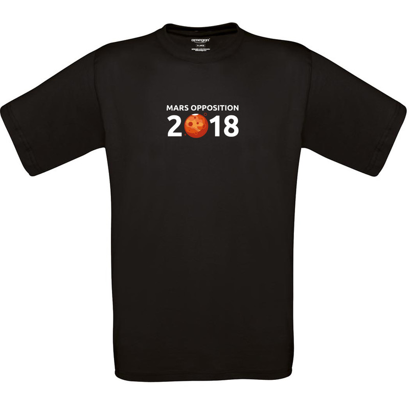 T-Shirt Mars Opposition 2018 - Tamanho M preto