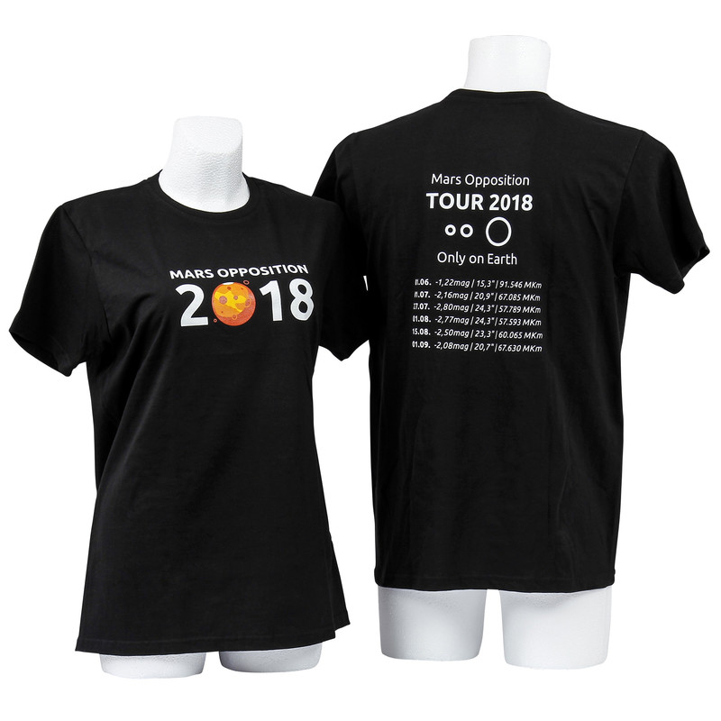 T-Shirt Mars Opposition 2018 - Tamanho M preto