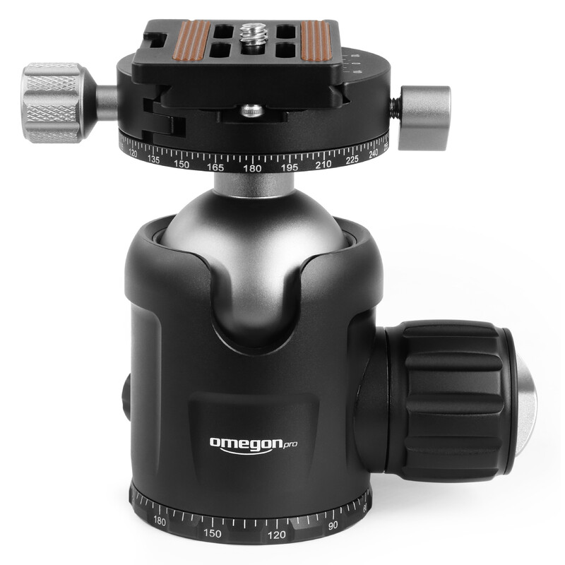 Omegon Pro carbon-driepootstatief, 32 mm, incl. balhoofd