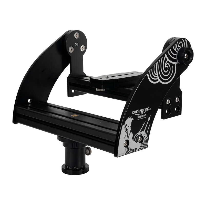 Omegon Binocolo Brightsky 30x100 45° inclusa montatura a forcella Neptune con colonna centrale e treppiede